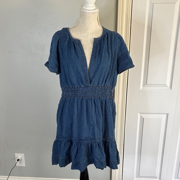 Anthropologie Indigo Denim Dress - Picture 5 of 11